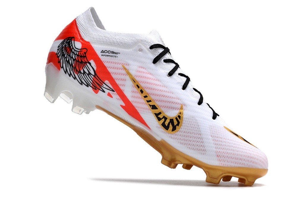 Nike Zoom Mercurial Vapor 15 Elite FG Wing - White/Gold/Red