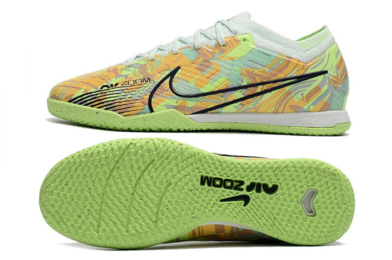 Nike Air Zoom Mercurial Vapor 15 Elite IC Bonded Pack - Barely Green/Blackened Blue/Total Orange