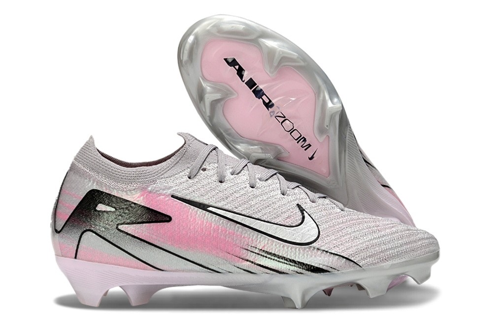 Nike Zoom Mercurial Vapor 16 Elite FG Cleats - Silver/Pink 