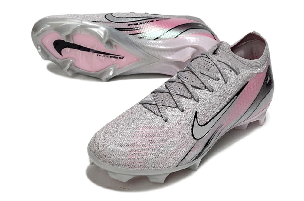 Nike Zoom Mercurial Vapor 16 Elite FG Cleats - Silver/Pink 