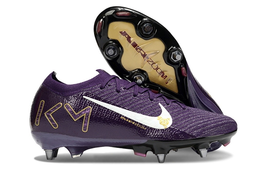 Nike Zoom Mercurial Vapor 16 Elite Mbappe AG Artificial Grass - Purple/Gold