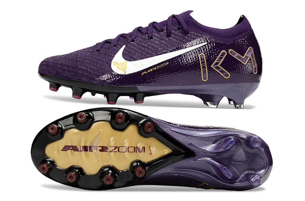Nike Zoom Mercurial Vapor 16 Elite Mbappe AG Artificial Grass - Purple/Gold
