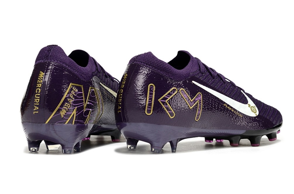 Nike Zoom Mercurial Vapor 16 Elite Mbappe AG Artificial Grass - Purple/Gold