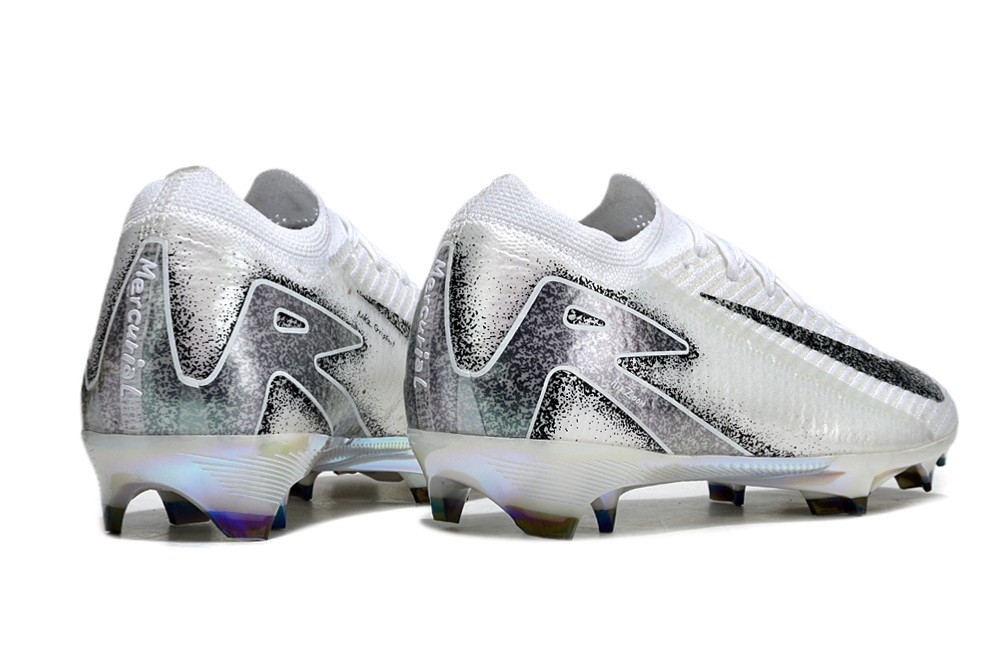 Nike Zoom Mercurial Vapor 16 FG Soccer Cleats - White/Black/Metallic Silver