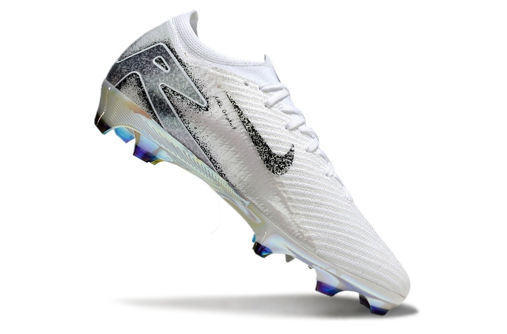 Nike Zoom Mercurial Vapor 16 FG Soccer Cleats - White/Black/Metallic Silver