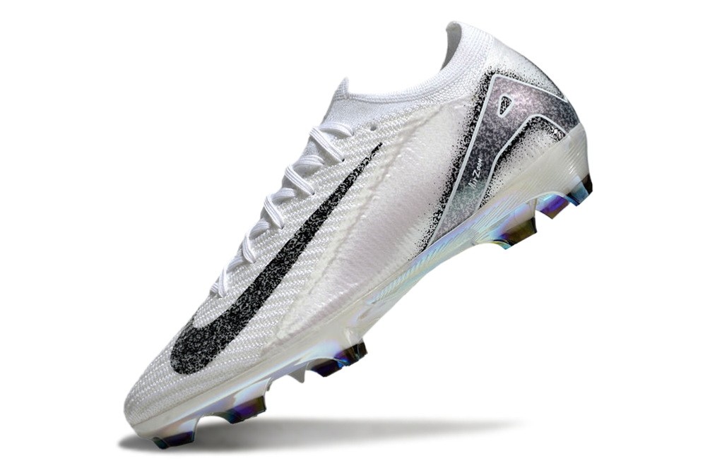 Nike Zoom Mercurial Vapor 16 FG Soccer Cleats - White/Black/Metallic Silver