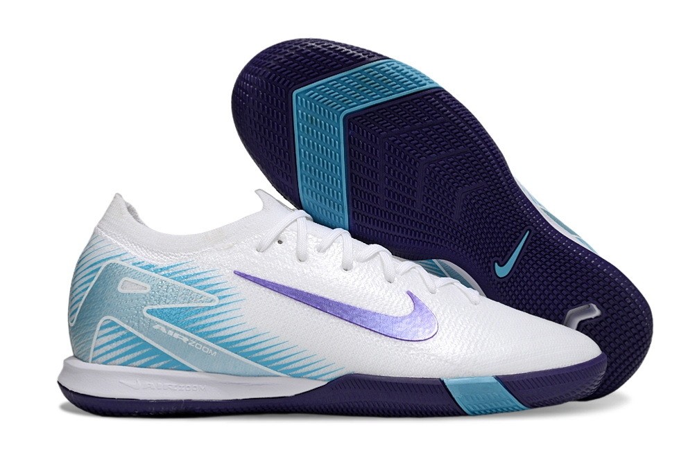 Nike Zoom Mercurial Vapor 16 LV8 Low Top Indoor IC - White/Purple/Blue