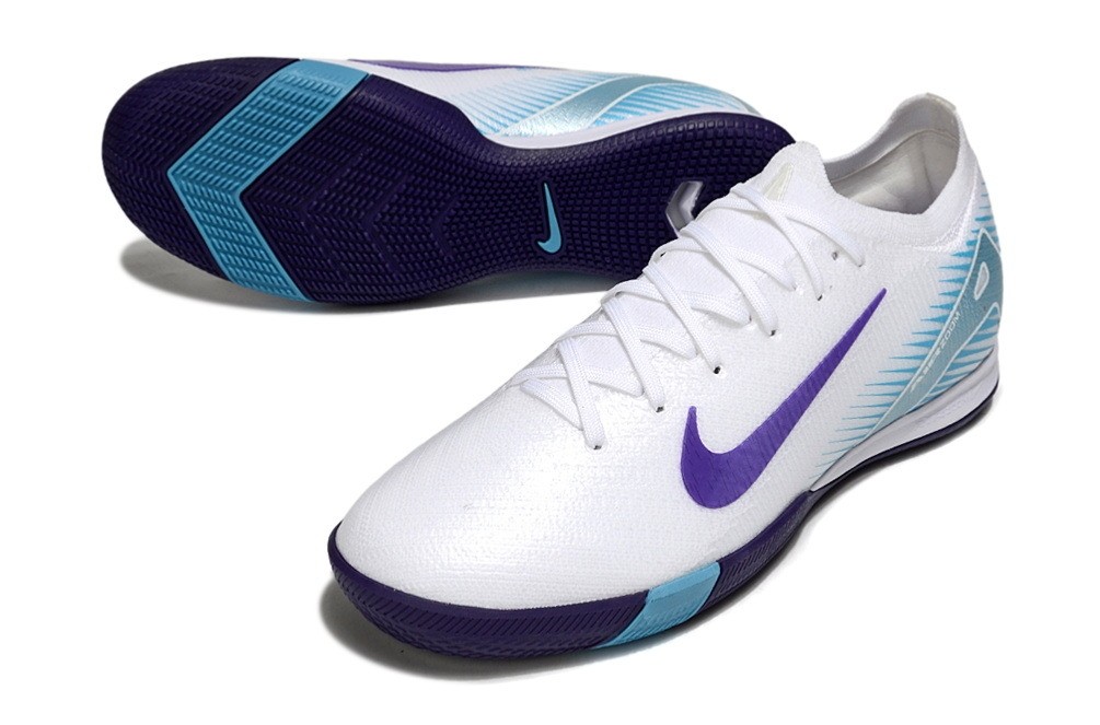 Nike Zoom Mercurial Vapor 16 LV8 Low Top Indoor IC - White/Purple/Blue