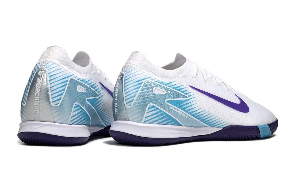 Nike Zoom Mercurial Vapor 16 LV8 Low Top Indoor IC - White/Purple/Blue