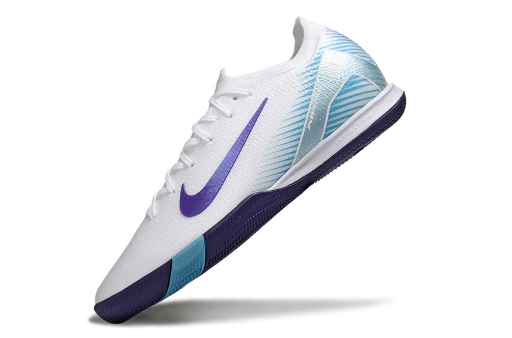 Nike Zoom Mercurial Vapor 16 LV8 Low Top Indoor IC - White/Purple/Blue