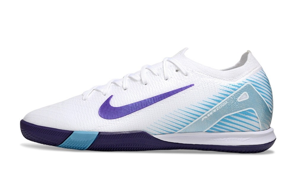 Nike Zoom Mercurial Vapor 16 LV8 Low Top Indoor IC - White/Purple/Blue