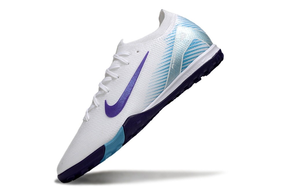 Nike Zoom Mercurial Vapor 16 LV8 Pro TF Turf Cleats - White/Purple/Blue
