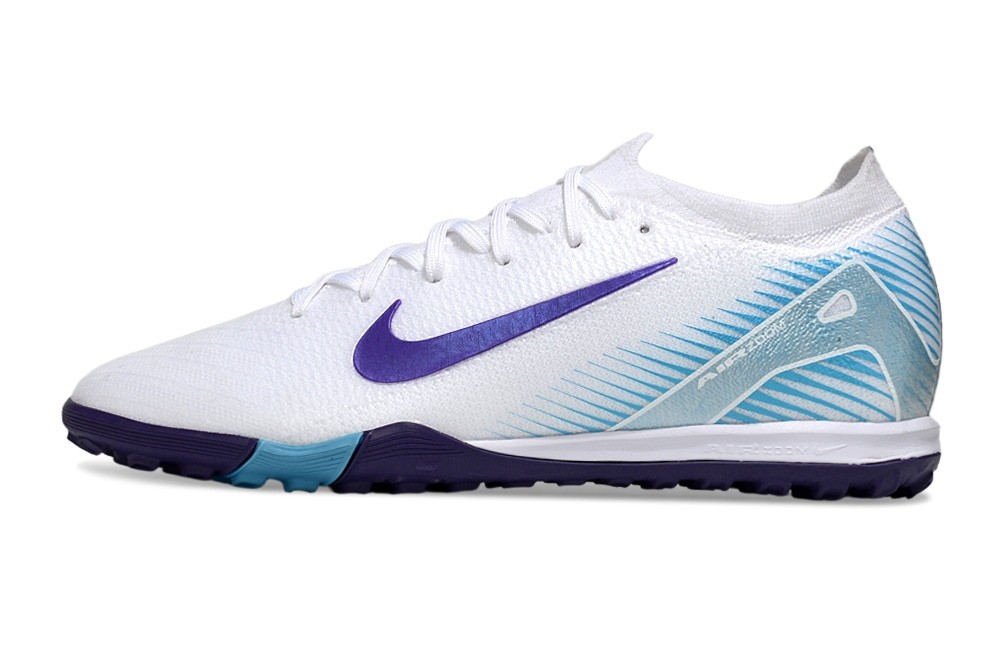Nike Zoom Mercurial Vapor 16 LV8 Pro TF Turf Cleats - White/Purple/Blue