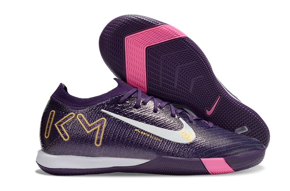 Nike Zoom Mercurial Vapor 16 Mbappe Indoor IC - Purple/White