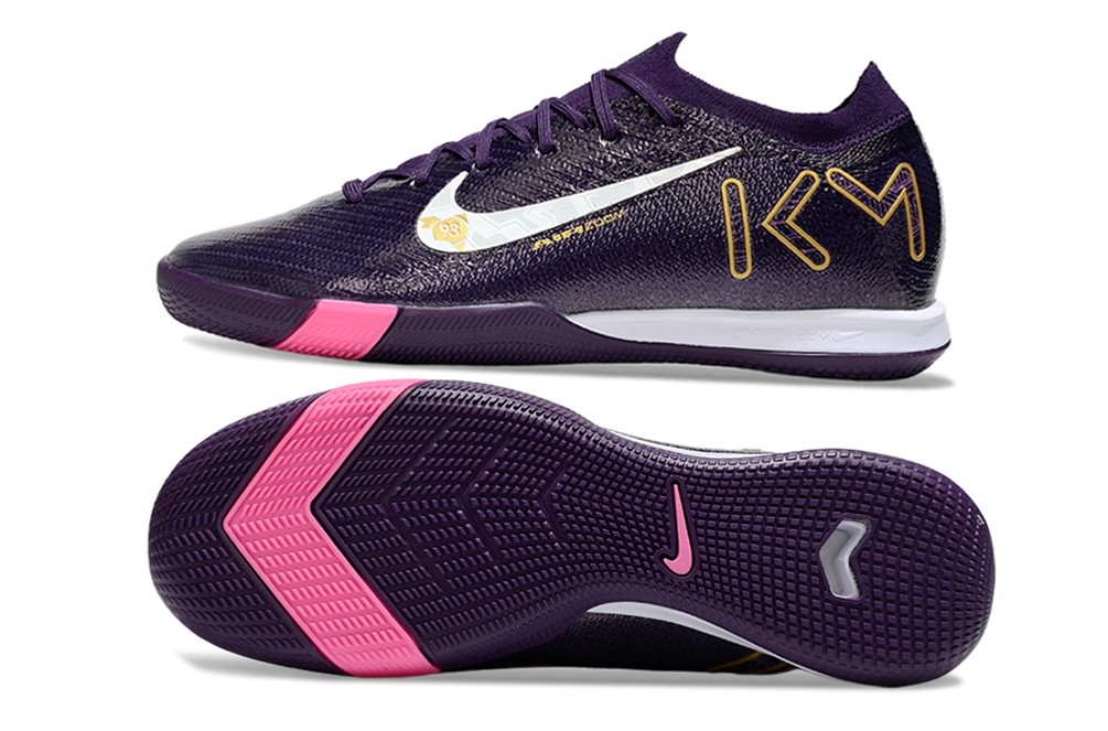 Nike Zoom Mercurial Vapor 16 Mbappe Indoor IC - Purple/White