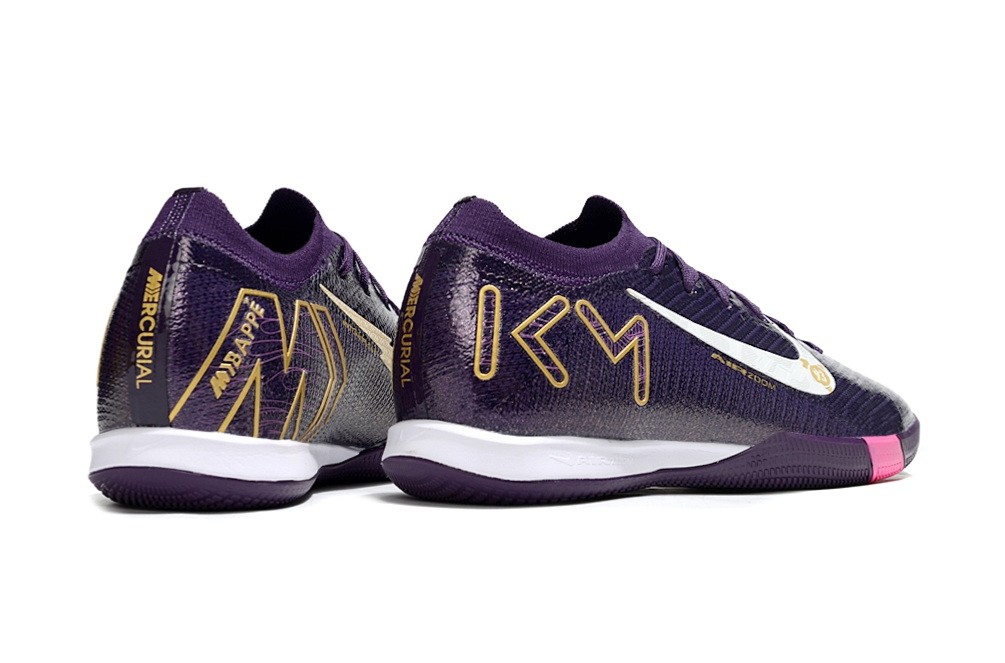 Nike Zoom Mercurial Vapor 16 Mbappe Indoor IC - Purple/White