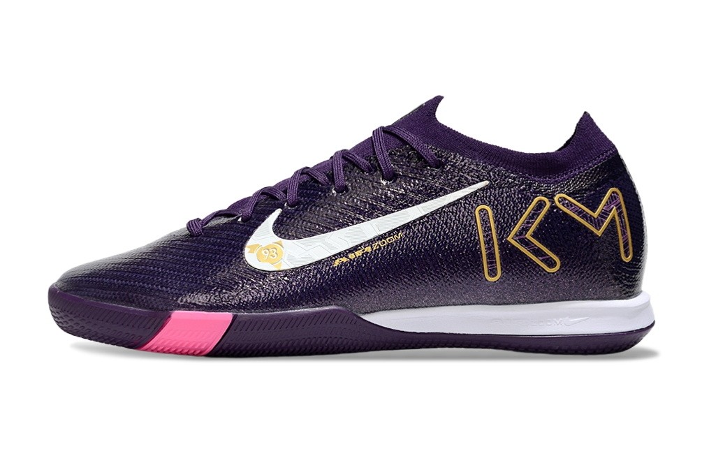 Nike Zoom Mercurial Vapor 16 Mbappe Indoor IC - Purple/White