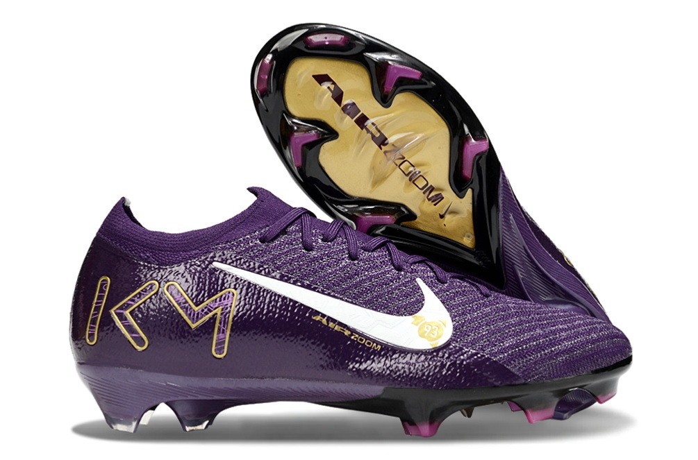Nike Zoom Mercurial Vapor 16 Mbappe KM Elite FG - Grand Purple/Gold