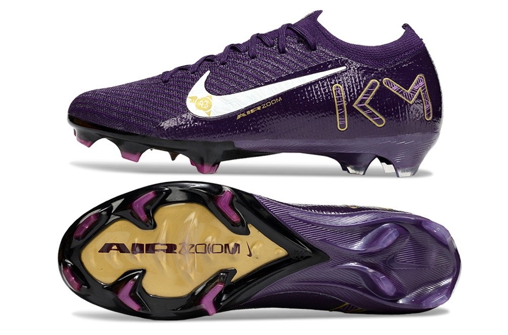 Nike Zoom Mercurial Vapor 16 Mbappe KM Elite FG - Grand Purple/Gold