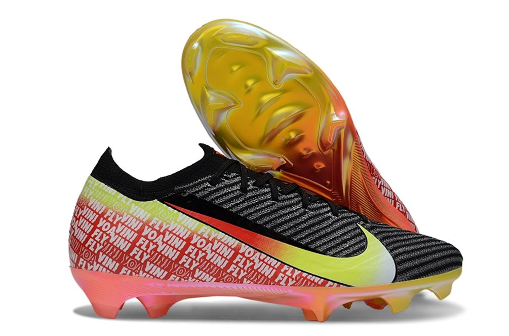 Nike Zoom Mercurial Vapor 16 Vini Jr. Elite FG Soccer Cleats - Black/Dynamic Yellow