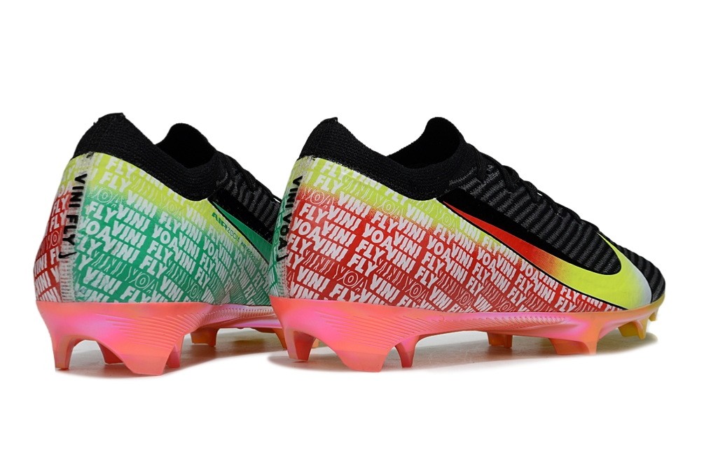 Nike Zoom Mercurial Vapor 16 Vini Jr. Elite FG Soccer Cleats - Black/Dynamic Yellow