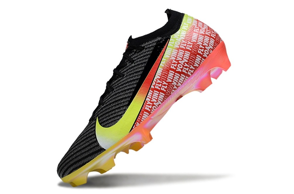 Nike Zoom Mercurial Vapor 16 Vini Jr. Elite FG Soccer Cleats - Black/Dynamic Yellow