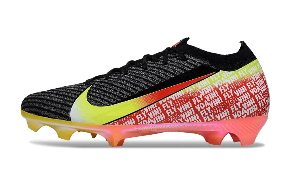 Nike Zoom Mercurial Vapor 16 Vini Jr. Elite FG Soccer Cleats - Black/Dynamic Yellow