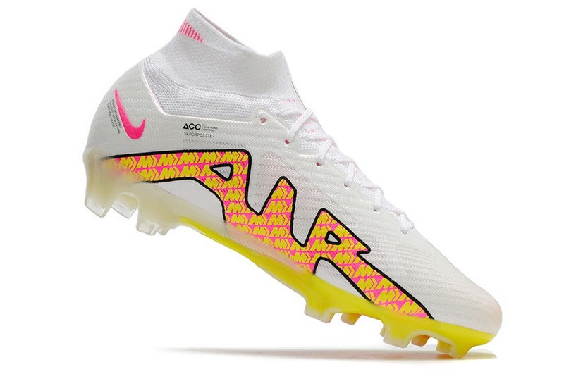 Nike Air Zoom Mercurial Superfly 9 Elite FG - White/Pink/Yellow