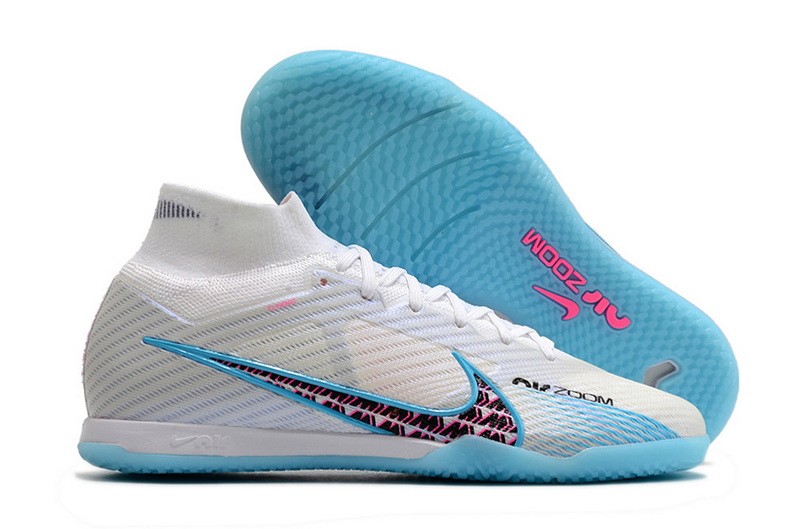 Nike Air Zoom Mercurial Superfly 9 Elite IC Blast - White/Pink Blast