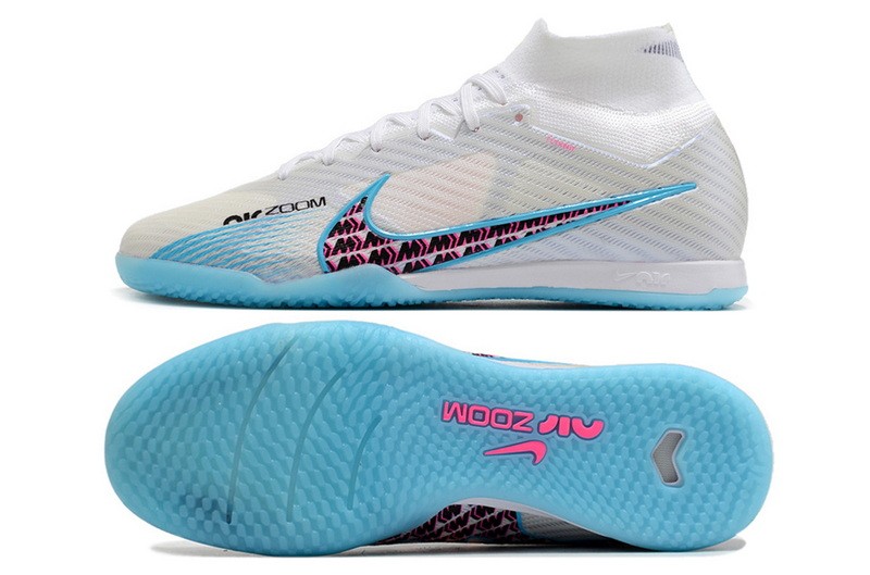 Nike Air Zoom Mercurial Superfly 9 Elite IC Blast - White/Pink Blast