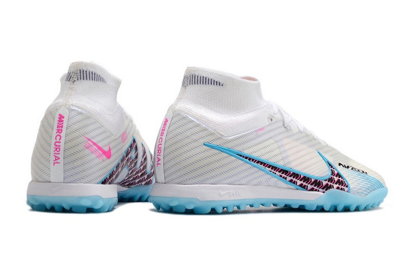 Nike Air Zoom Mercurial Superfly 9 Elite Turf Blast - White/Baltic Blue/Pink Blast