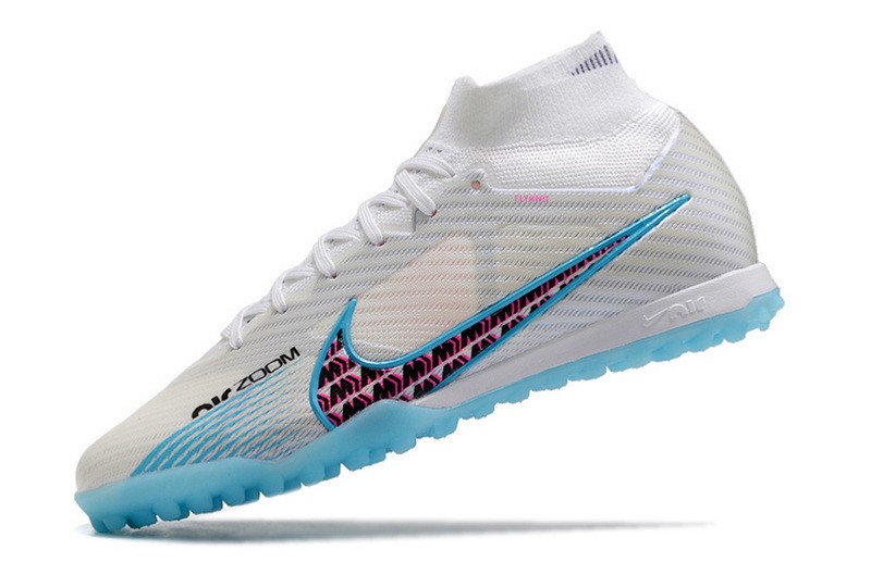 Nike Air Zoom Mercurial Superfly 9 Elite Turf Blast - White/Baltic Blue/Pink Blast