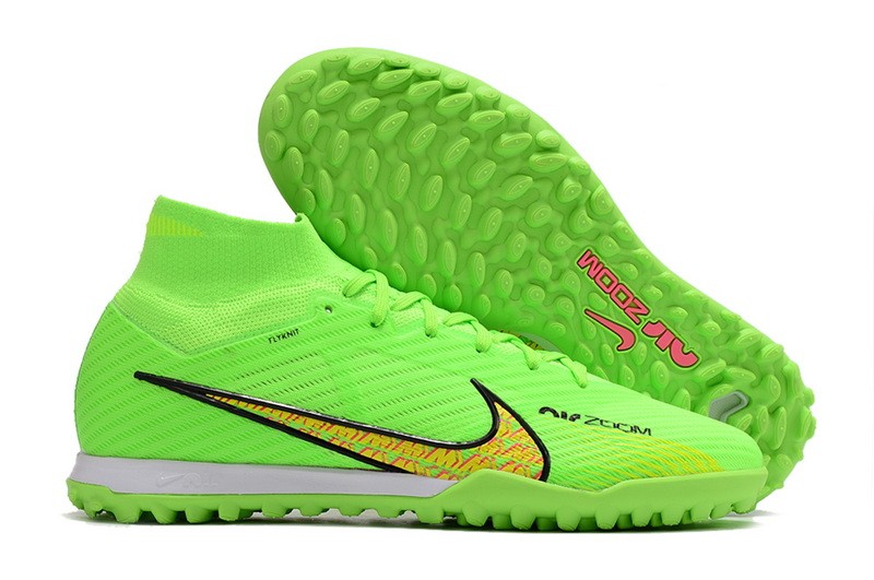 Nike Air Zoom Mercurial Superfly 9 Elite Turf - Green/Black/Pink