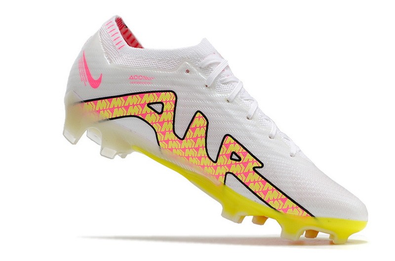 Nike Air Zoom Mercurial Vapor 15 Elite FG - White/Pink/Yellow