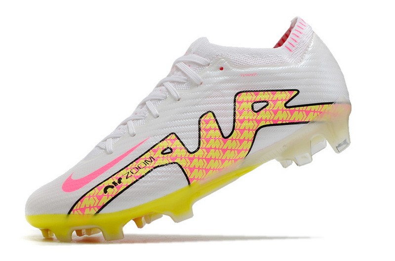 Nike Air Zoom Mercurial Vapor 15 Elite FG - White/Pink/Yellow