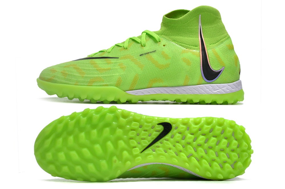 Nike By You Custom Phantom Luna Elite TF Turf - Green/Black
