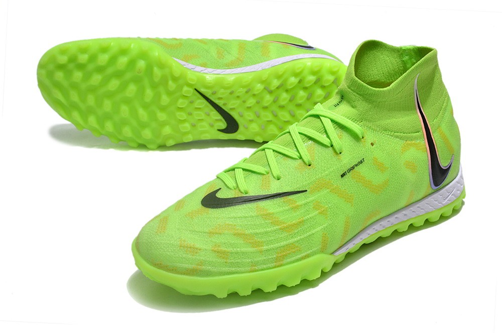 Nike By You Custom Phantom Luna Elite TF Turf - Green/Black