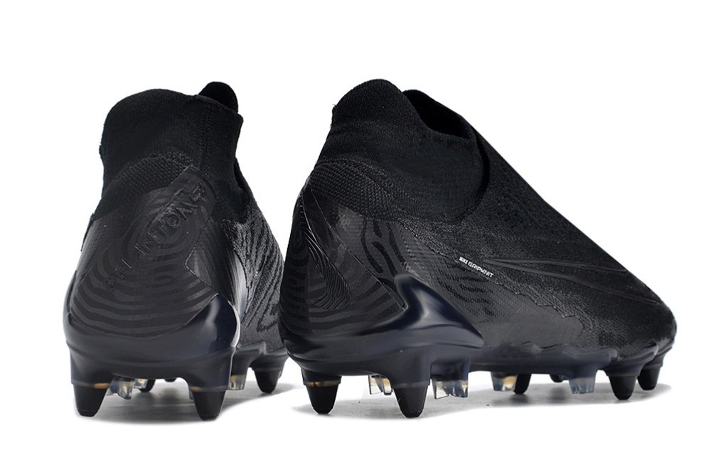 Nike GripKnit Phantom GX Elite DF SG-PRO Anti Clog Cleats - Black/Black