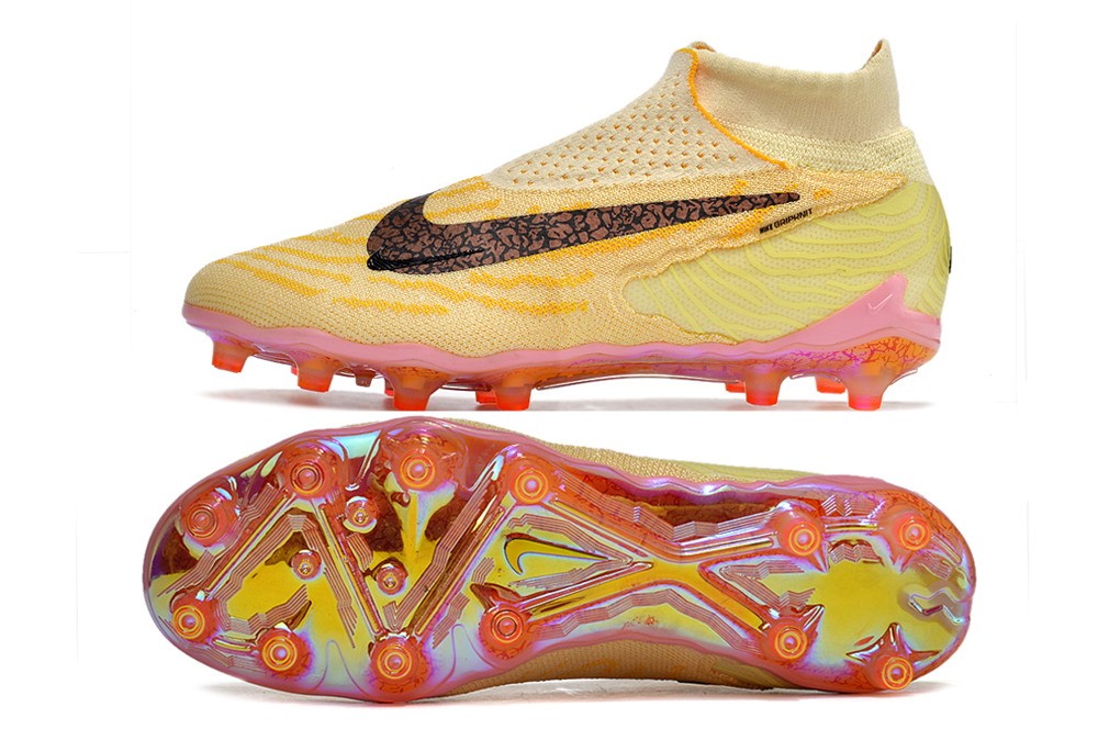 Nike GripKnit Phantom GX Elite DF AG-Pro Blaze - Citron Tint/Burgundy Crush