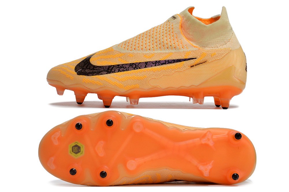Nike GripKnit Phantom GX Elite DF SG-PRO Anti Clog Blaze - Citron Tint/Burgundy Crush