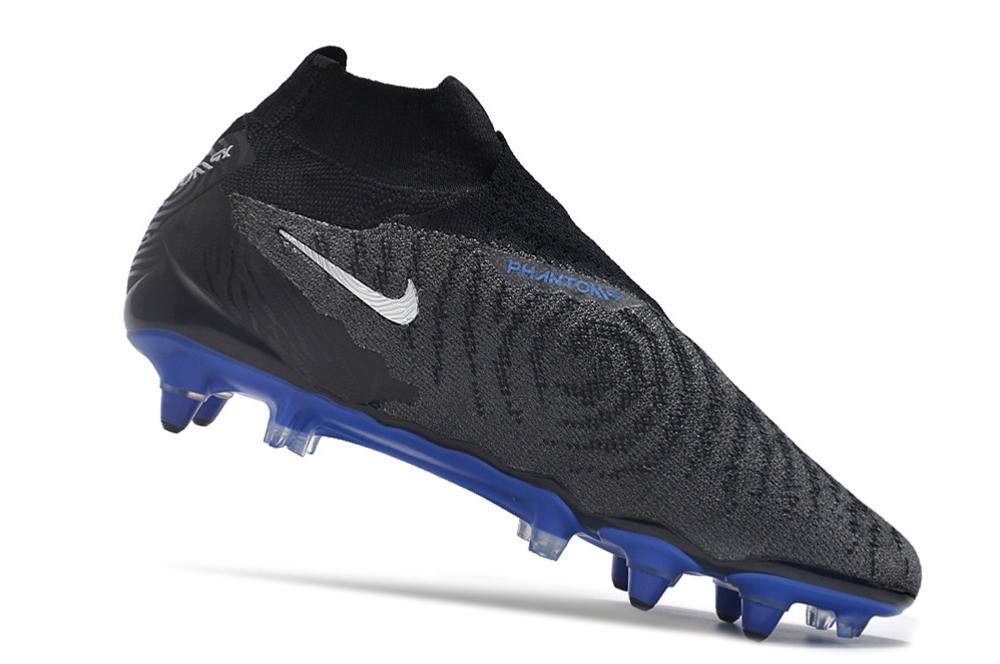 Nike Gripknit Phantom GX Elite DF SG-PRO Anti Clog Shadow - Black/Royal Blue