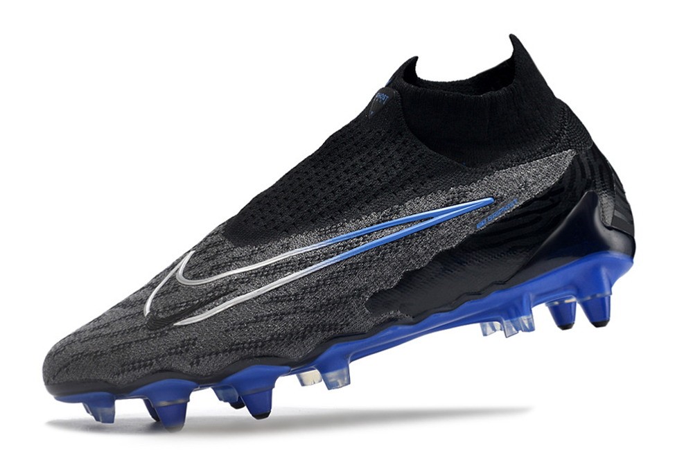 Nike Gripknit Phantom GX Elite DF SG-PRO Anti Clog Shadow - Black/Royal Blue