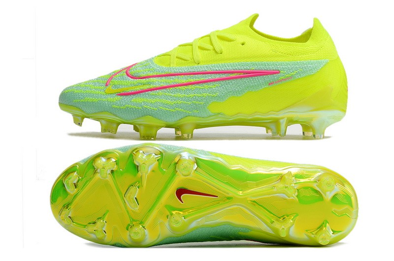 Nike Gripknit Phantom GX Elite Low FG Custom - Volt/Green