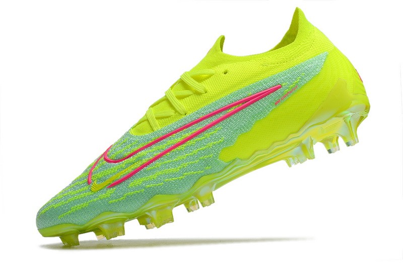 Nike Gripknit Phantom GX Elite Low FG Custom - Volt/Green