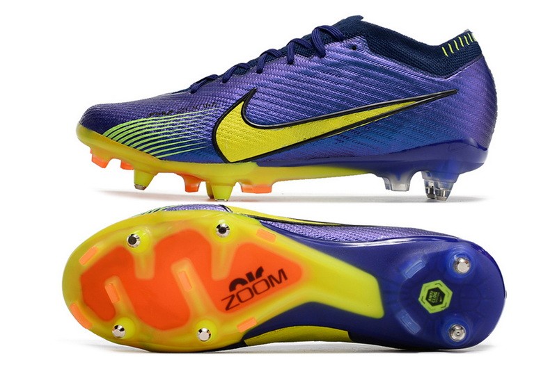 Nike Men's Zoom Mercurial Vapor 15 Elite SG-PRO Anti-Clog - Blue/Yellow