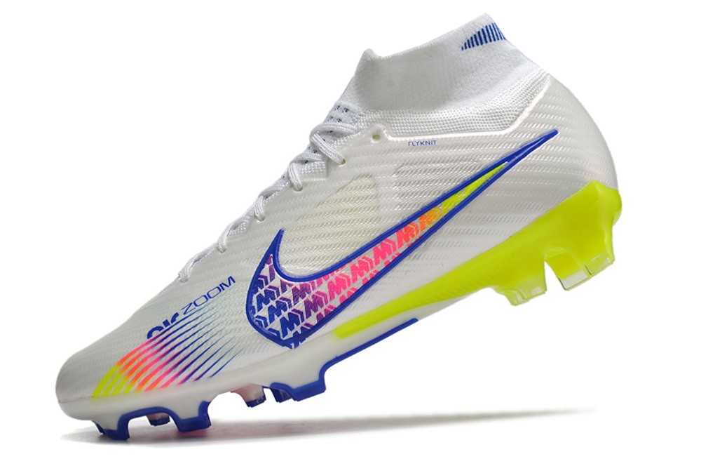 Nike Air Zoom Mercurial Superfly 9 Elite FG 'Rainbow' - White/Multicolor