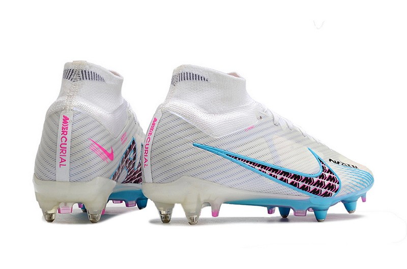 Nike Air Zoom Mercurial Superfly 9 Elite SG-PRO Anti-Clog Blast - White/Baltic Blue/Pink Blast