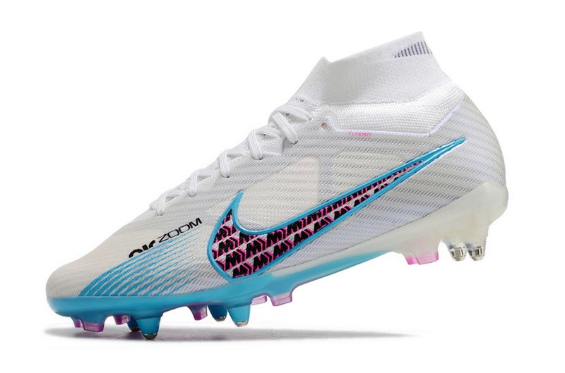 Nike Air Zoom Mercurial Superfly 9 Elite SG-PRO Anti-Clog Blast - White/Baltic Blue/Pink Blast