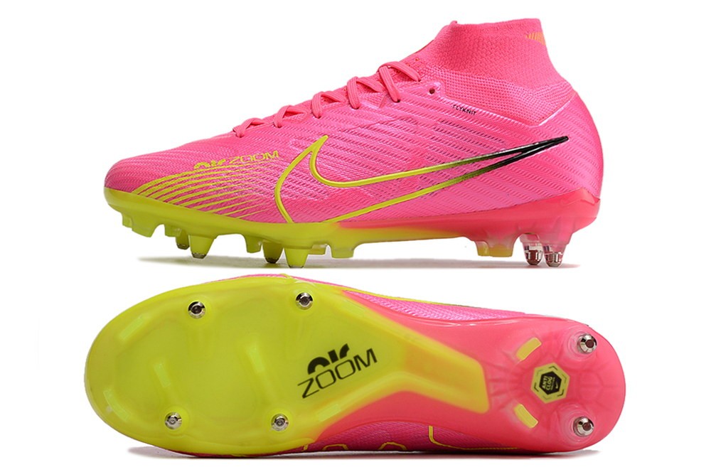 Nike Zoom Mercurial Superfly 9 Elite SG Pro Anti Clog Luminous Pack - Pink/Volt