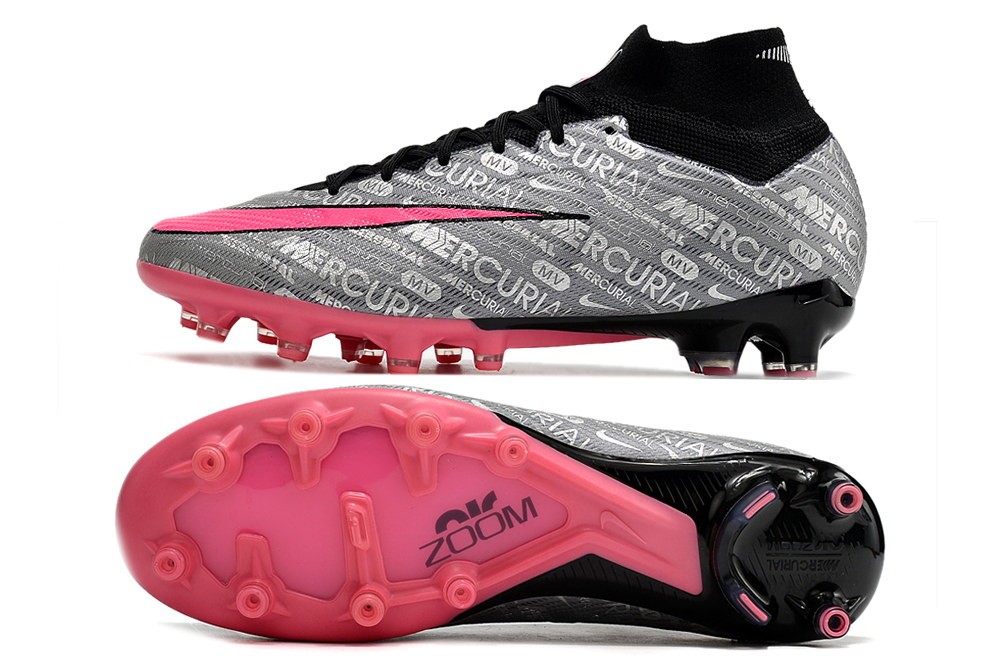 Nike Zoom Mercurial Superfly 9 Elite XXV AG - Silver/Pink